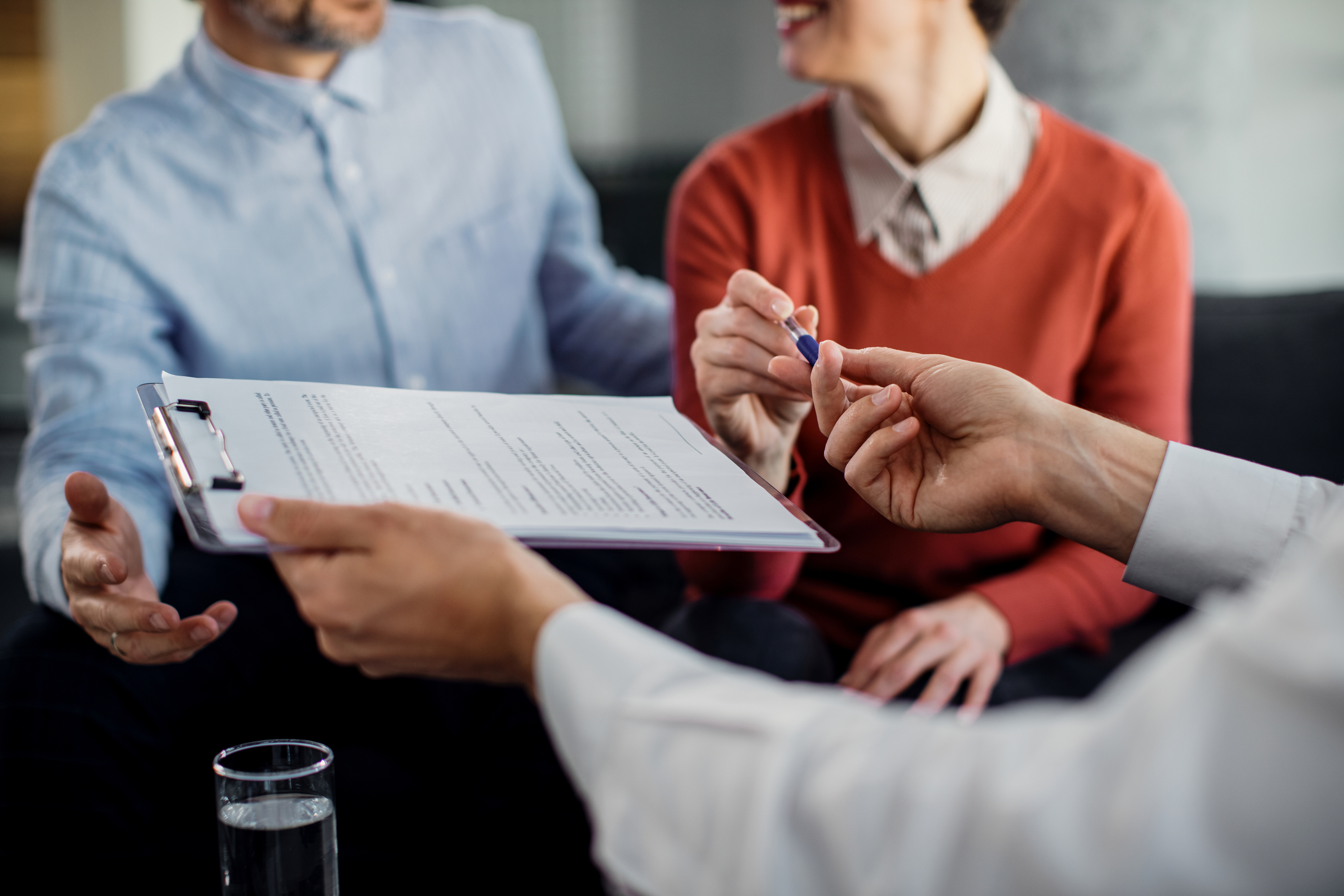 Advisor discussing financial options with a client